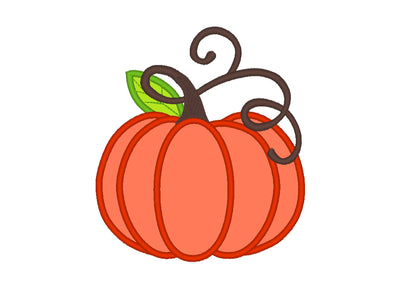 Classic Fall Pumpkin Applique