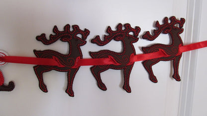 Christmas deer banners In The Hoop