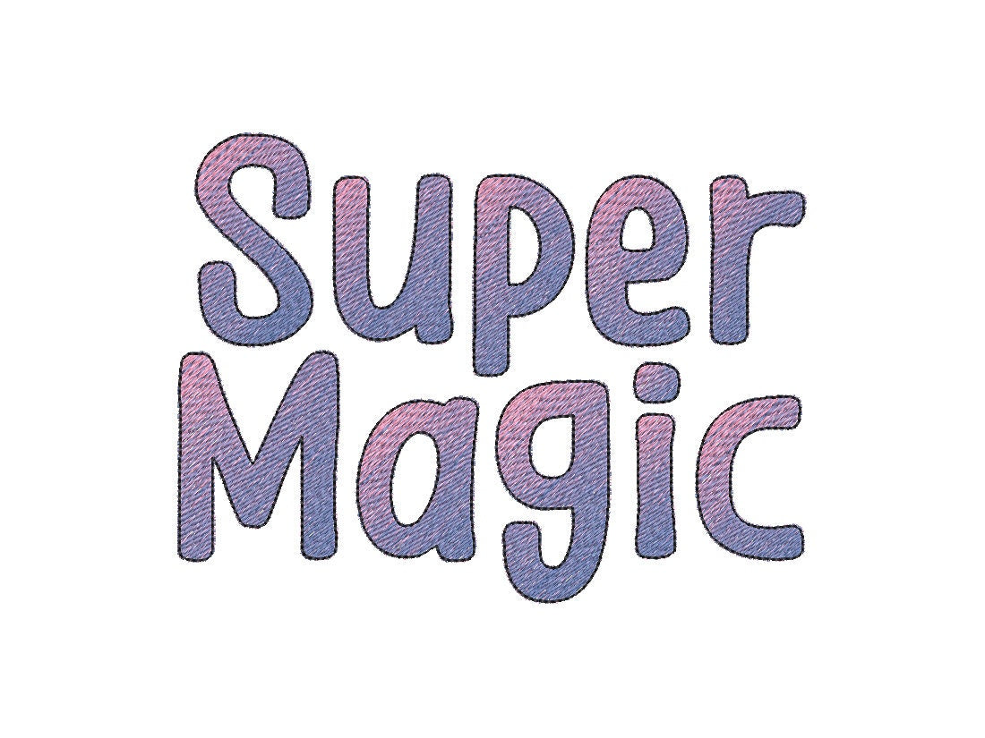 Magic Iridescent Ombre Font