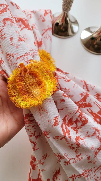 Fringed Pumpkin Decoration ITH