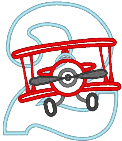 Airplane Birthday Numbers