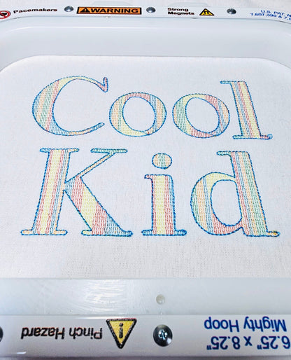 Quick Light Stitch City Font