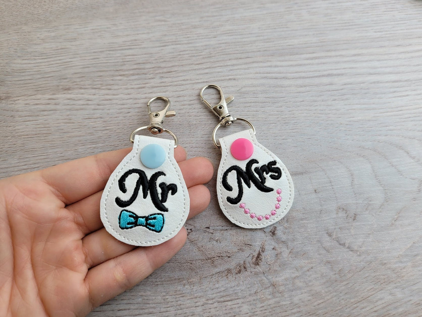 Mr And Mrs Wedding Keychain