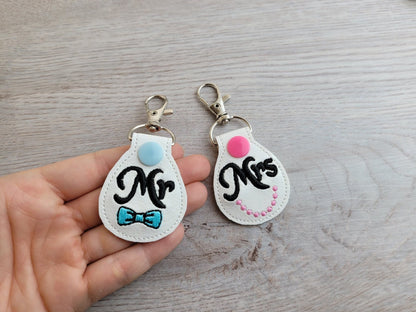 Mr And Mrs Wedding Keychain