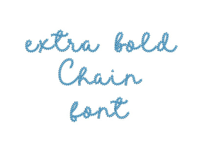 Extra Bold Chain Stitch Handwritten Font