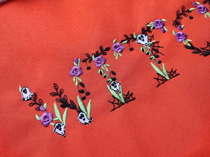 Halloween Spooky Floral Font