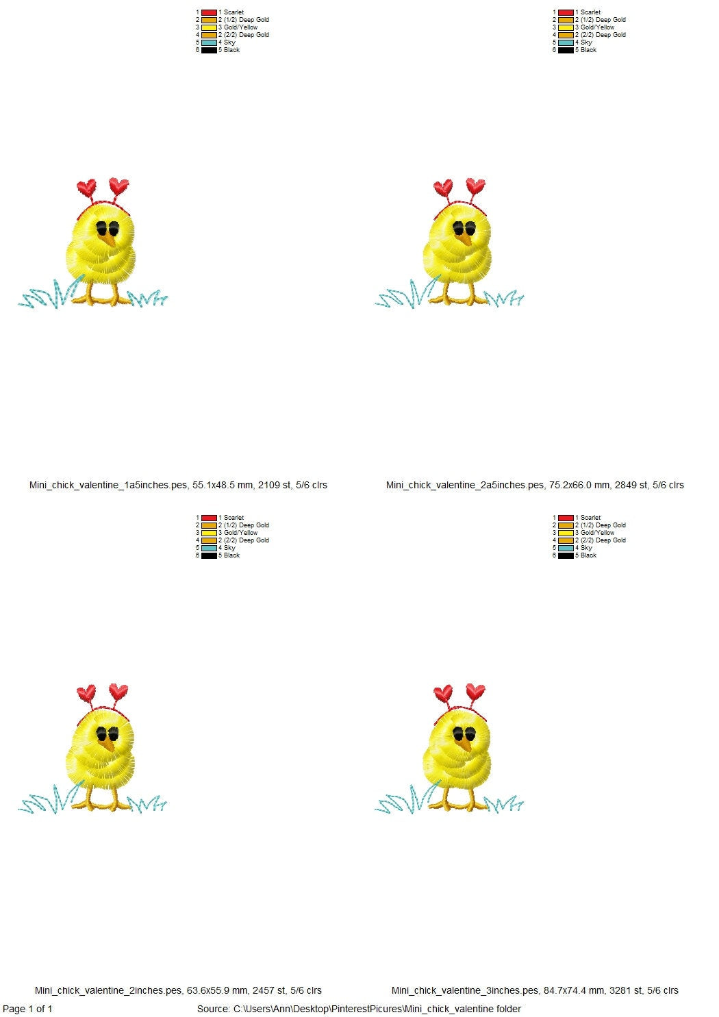 Fringed Valentine Chick