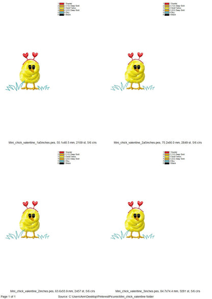 Fringed Valentine Chick