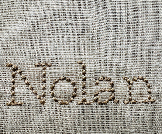 Hand Stitch Effect Font Nolan