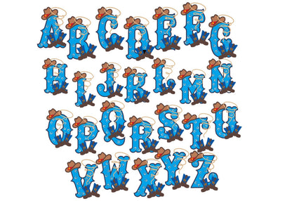 Cowboy Kicking Boots Boys Font