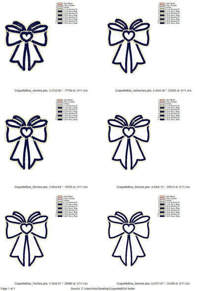 Coquette Lace Butterfly Bow Applique