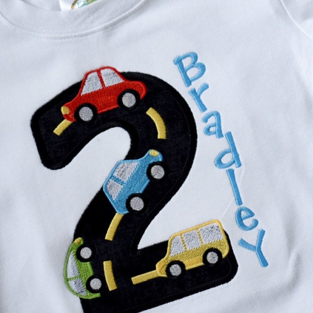 Mini Cars Applique And Fill Stitch Set of 4