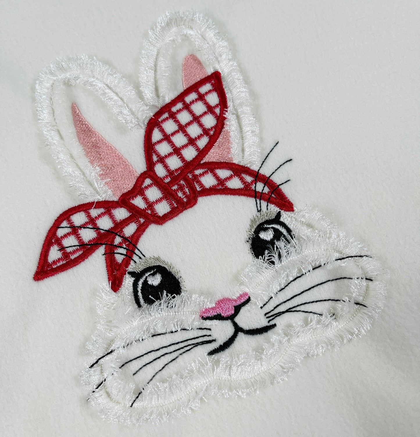 Fringed Bunny Face with Bandanna