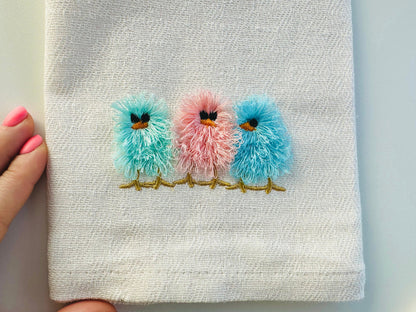 Cute Fringed Chick Trio