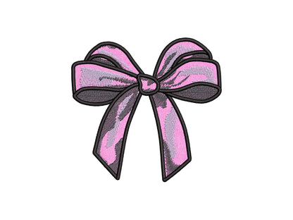 Classic Bow Applique with Shadow
