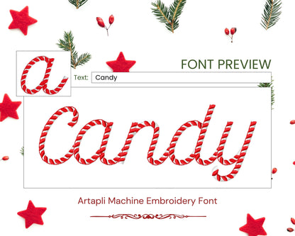 Classy Candy Cane Handwritten Font