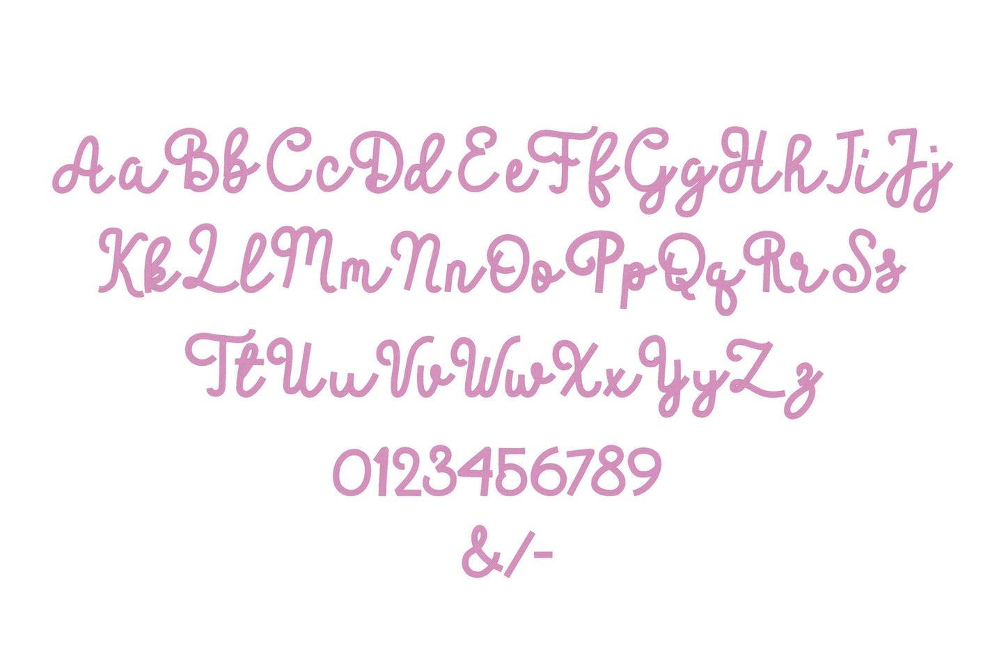 Fill Stitch Handwritten Font Tala