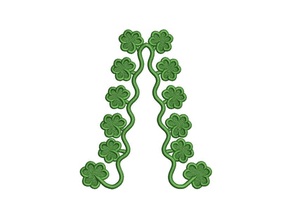 Shamrock Clover Scalloped Split Side Seam