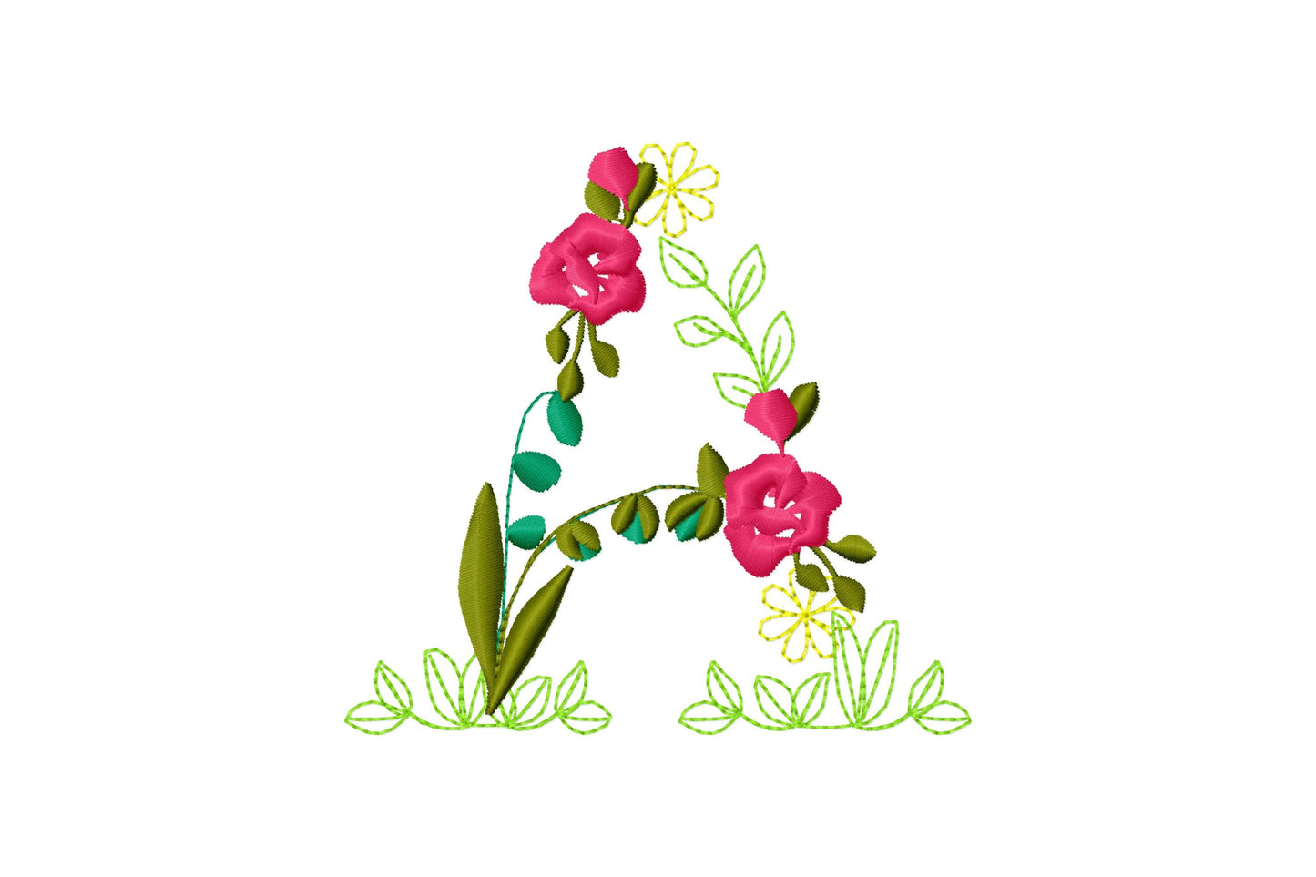 Fraternities Sororities Floral Greek Font