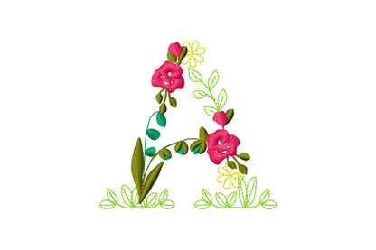 Fraternities Sororities Floral Greek Font