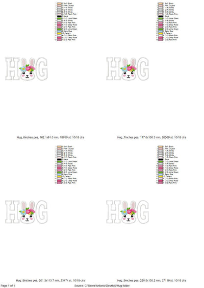 Cute Bunny Fringed Floral Crown