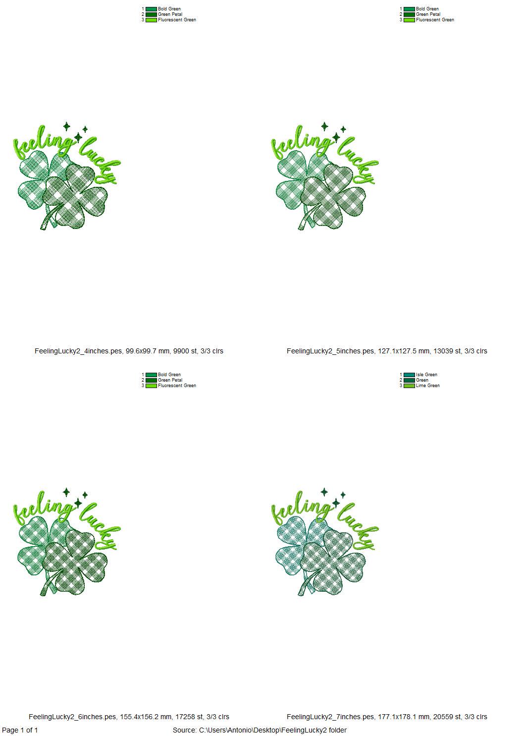 Feeling Lucky Saying Shamrock