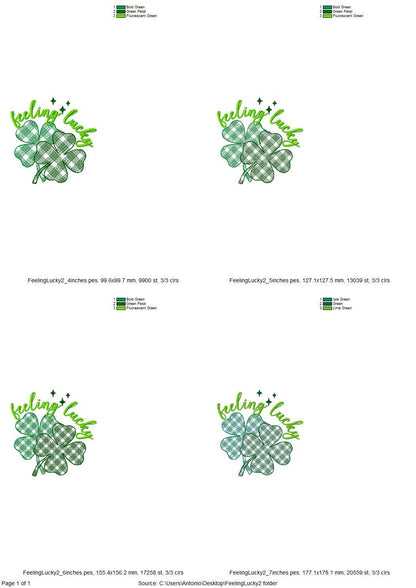 Feeling Lucky Saying Shamrock