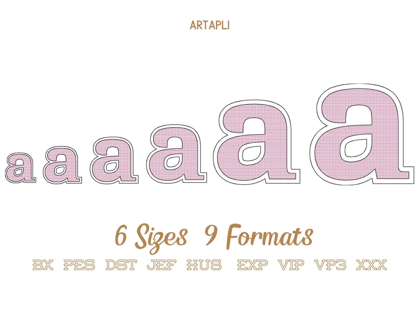 Golden Light Stitch Block Sheriff Font