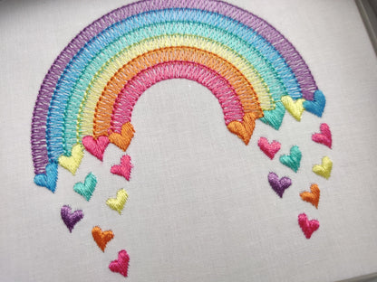 Mini Light Rainbow Falling Hearts