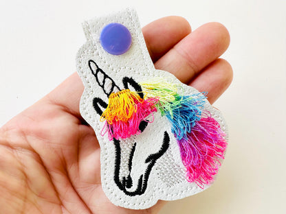 Magic Unicorn Fringed Keychain
