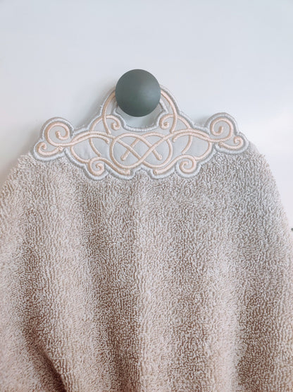 Elegant Wedding Towel Hanging Hole Topper