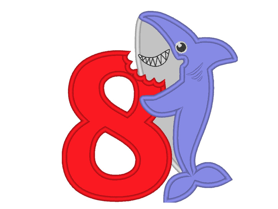 Baby Shark Birthday Number 8 Eight