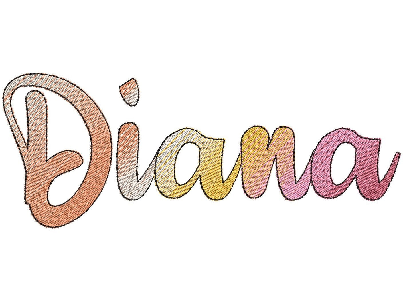 Iridescent 2-Color Ombre Fradient Handwritten Script Font