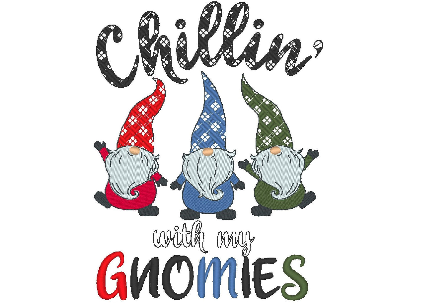 Chillin' With My Gnomies 3 Gnomes in a row