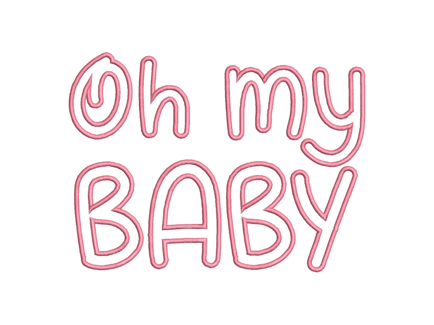 Cute Monogram Font Applique