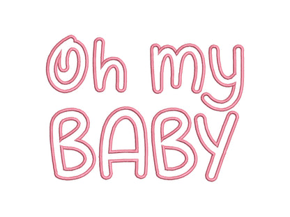 Cute Monogram Font Applique