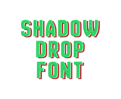 Shadow Drop Font