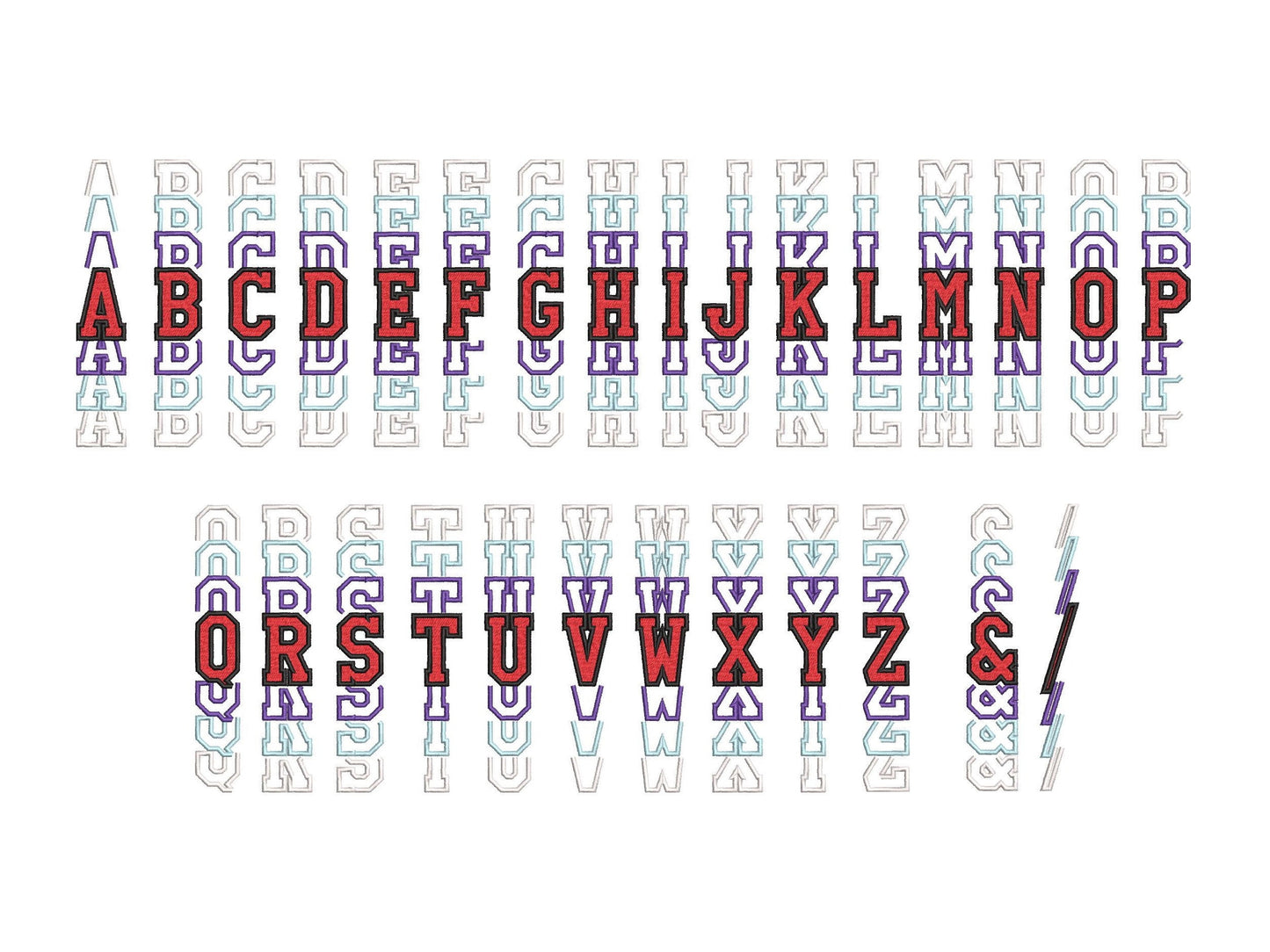 Stacked Athletic Sport Font