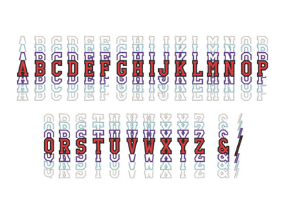 Stacked Athletic Sport Font