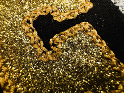 Varsity Font Applique Diamond Stitch Outline