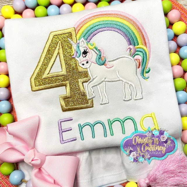 Unicorn Pony Applique