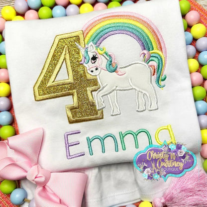 Unicorn Pony Applique