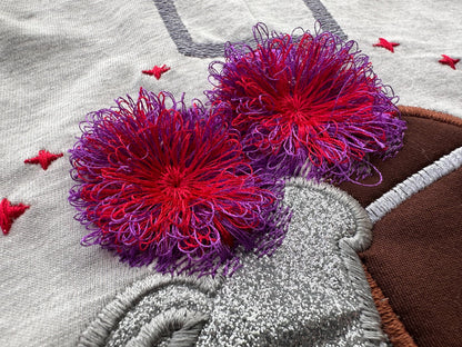 Cheerleader Fringed Pom Poms Football