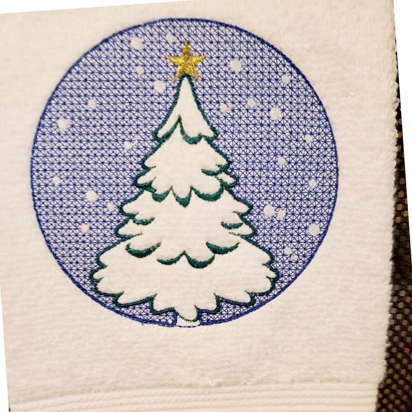 Embossed Towel Christmas Tree