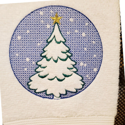 Embossed Towel Christmas Tree