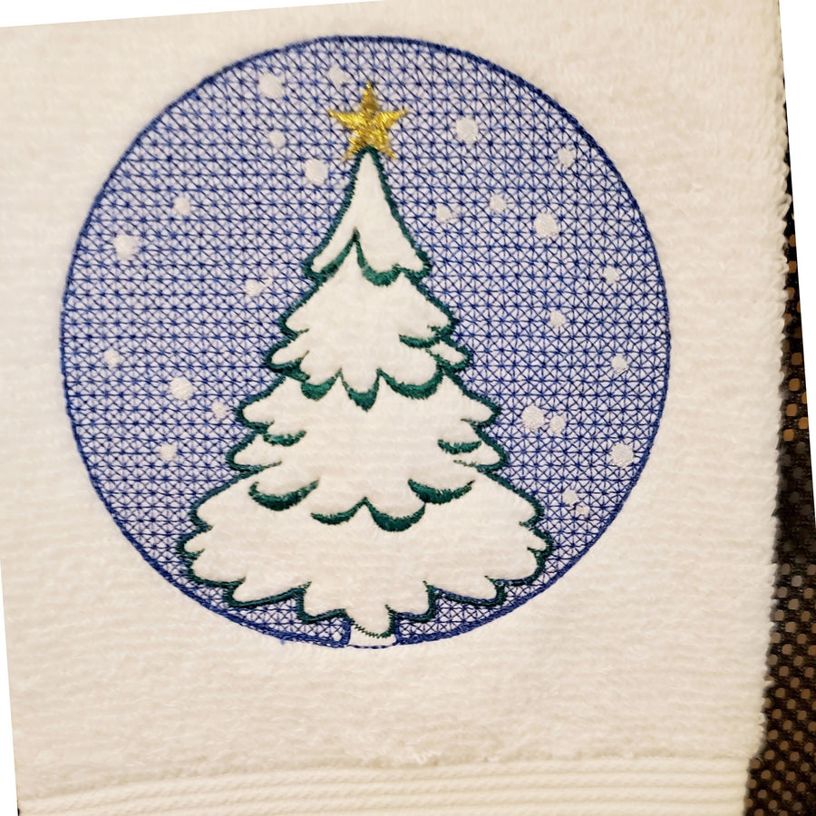 Embossed Towel Christmas Tree