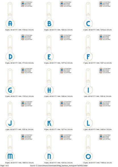 Alphabet Monogram Airtag Cover