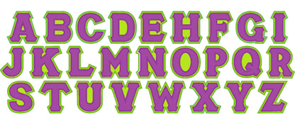 English and Sororities Greek Font Set of 2