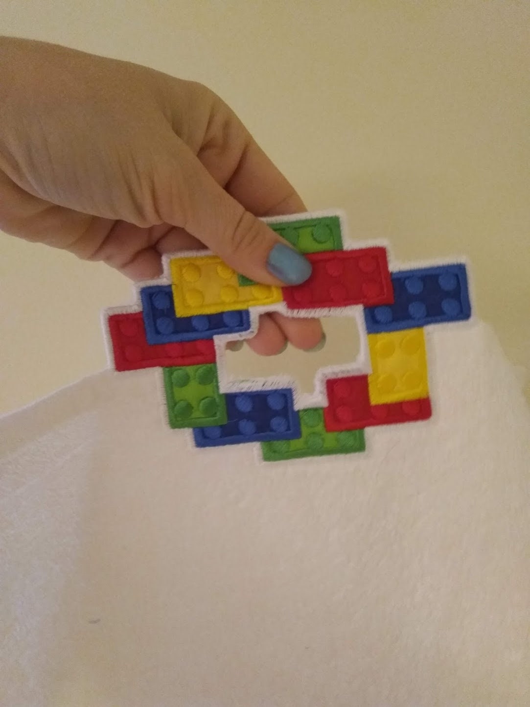 Blocks Bricks Towel Hanging Loop Topper