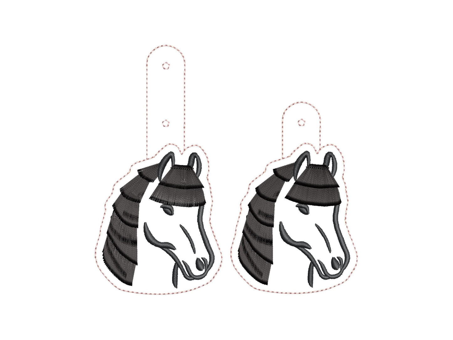 Horse Fringed Hair Keychain